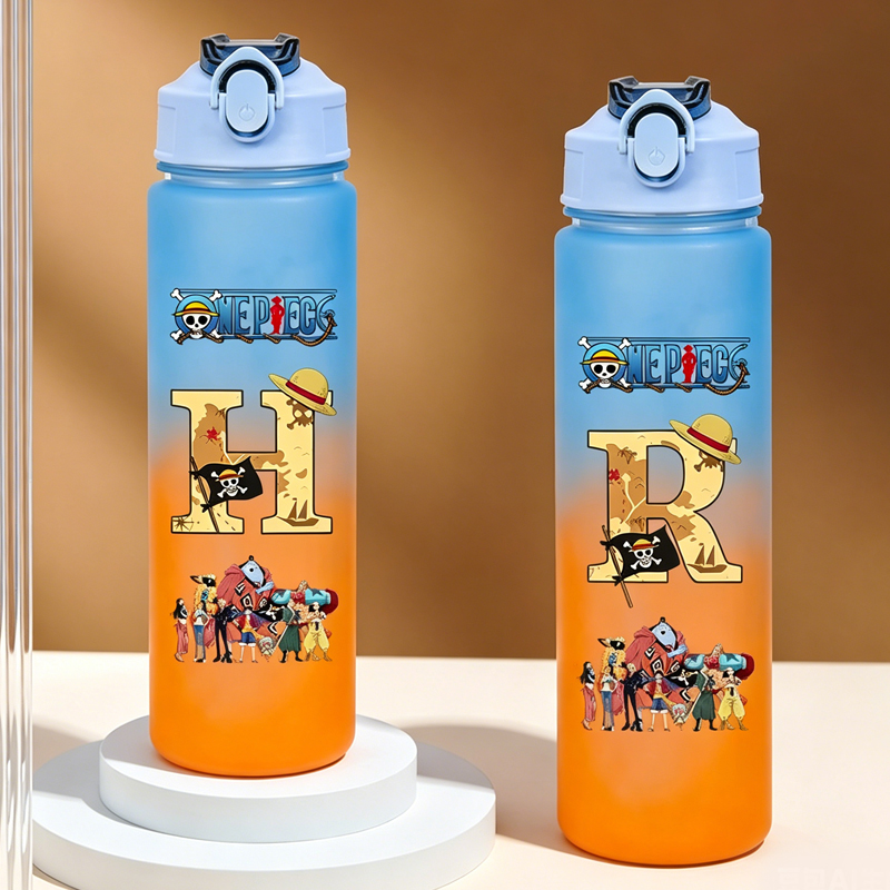 Kids Outdoor Movies - One Piece Buchstaben A-Z Kinder-Wasserflasche 750ML