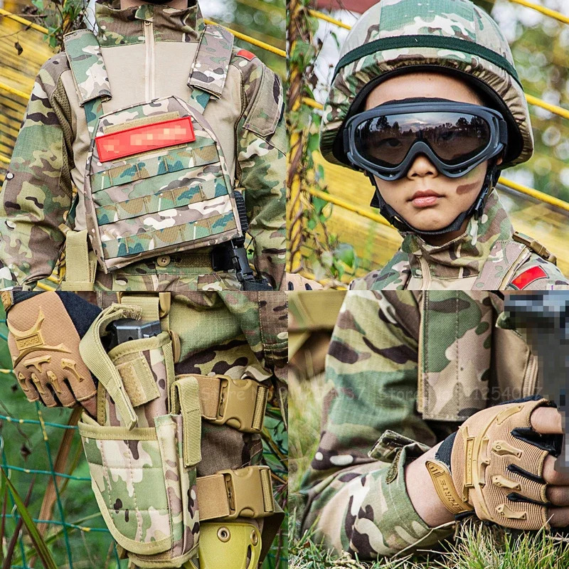 Kids Outdoor Youtube - Kinder Taktische Tarnung Anzug Special Forces