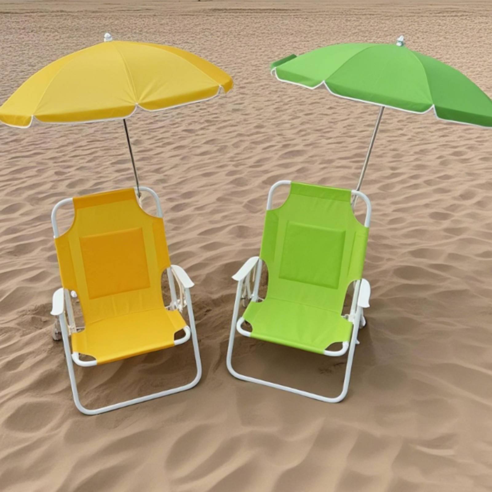 Kids Outdoor Umbrella Chair - Klappbarer Strandstuhl für Kinder mit abnehmbarem