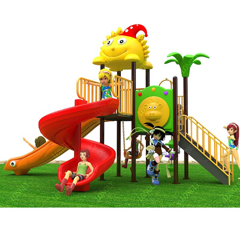 Kids Outdoor Park - Kommerzielle Kunststoffrutsche 450x270x280cm für Kinder im