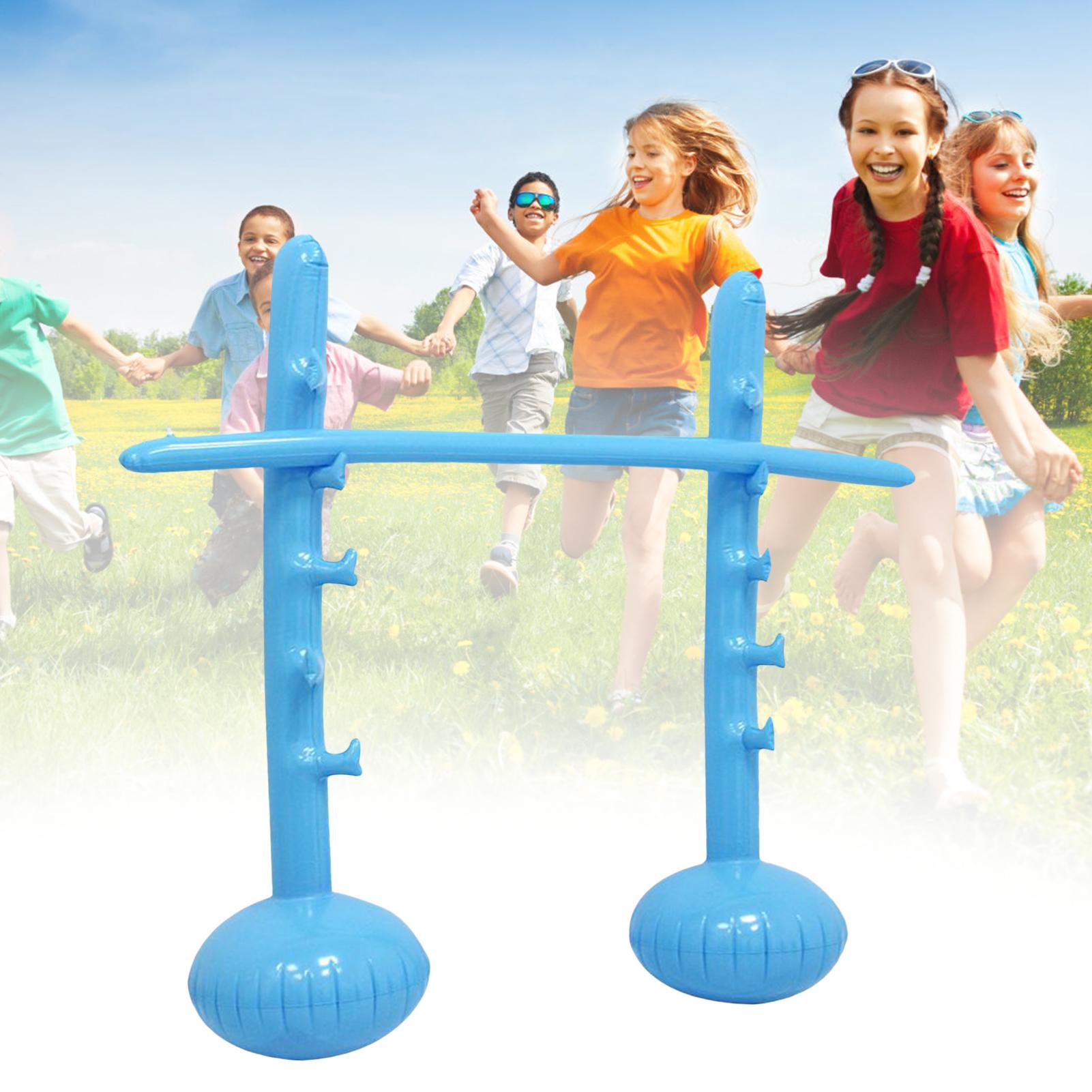 Kids Outdoor Yard - Aufblasbare Limbo-Stange mit Verstellbarer Höhe, Partyspiel-Bogen,