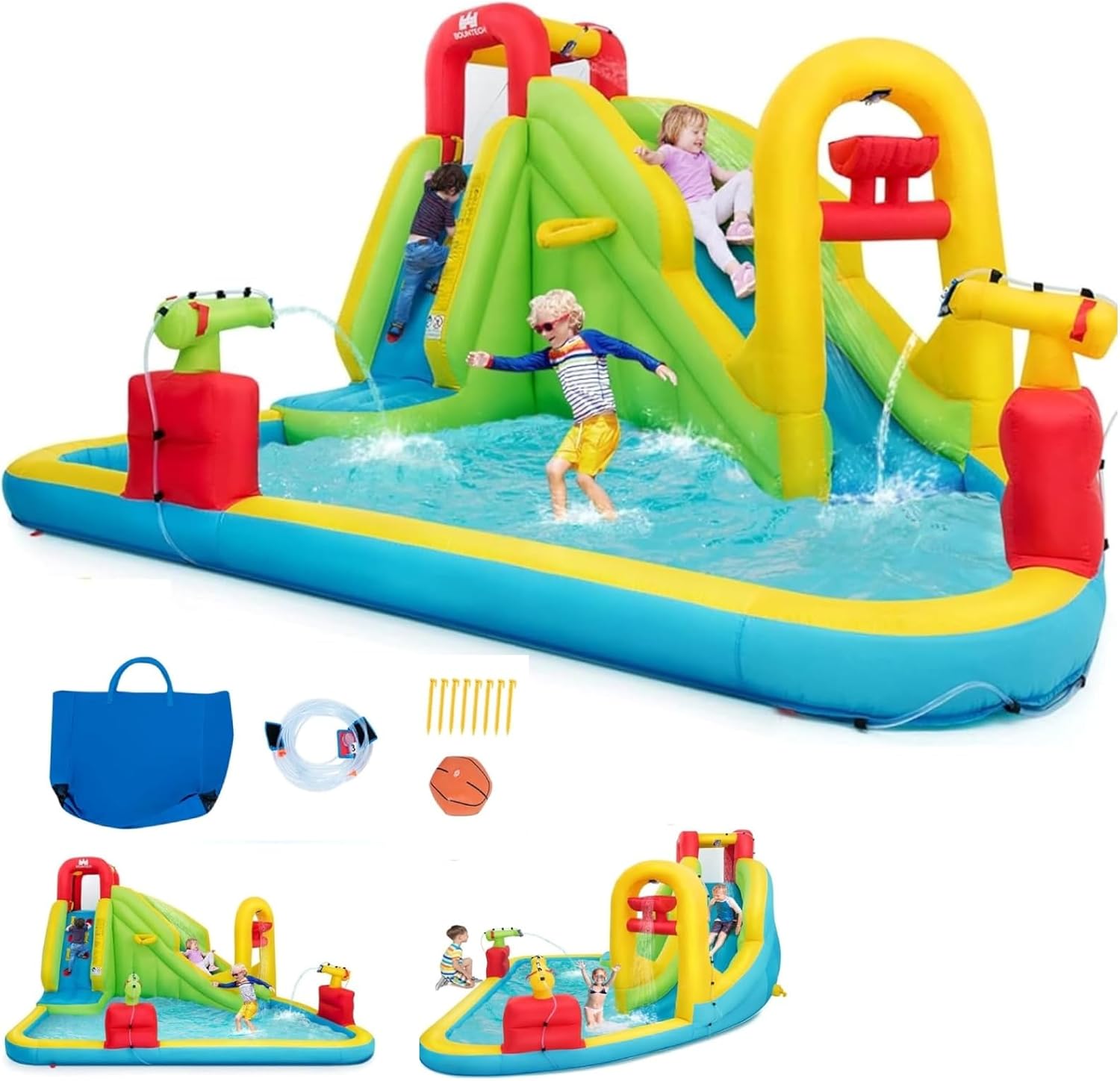 Kids Outdoor Park - Mega Aufblasbarer Wasserpark Hüpfburg für Kinder
