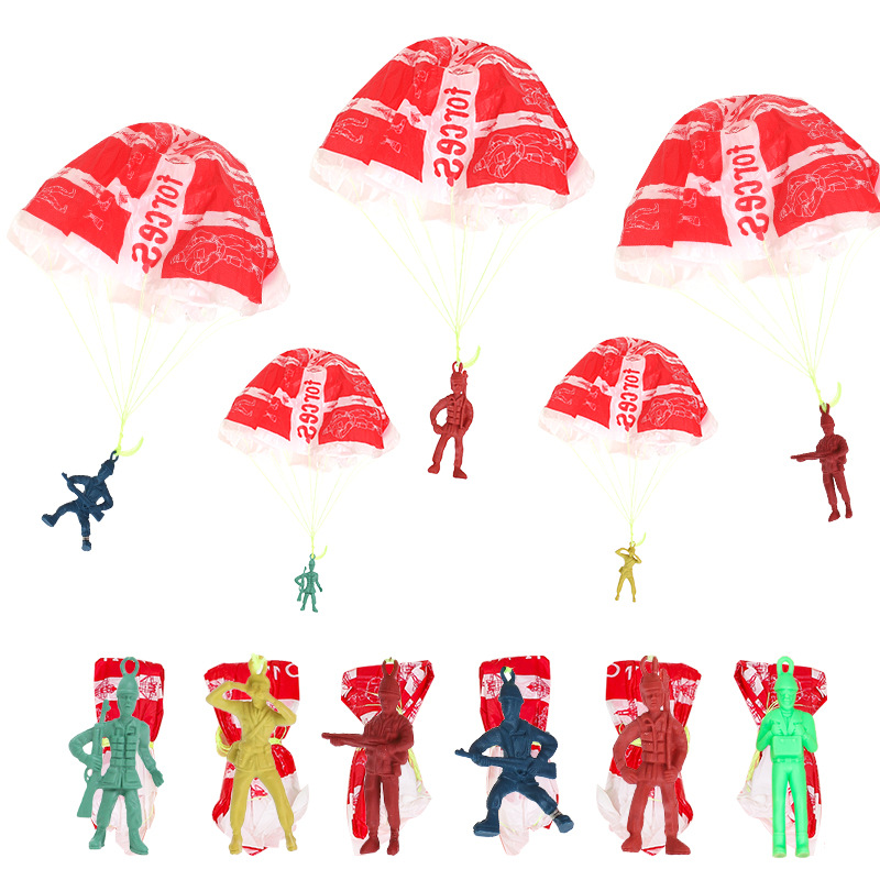 Kids Outdoor Games For Party - 10 stücke Kunststoff Auswerfen Fallschirm Spielzeug