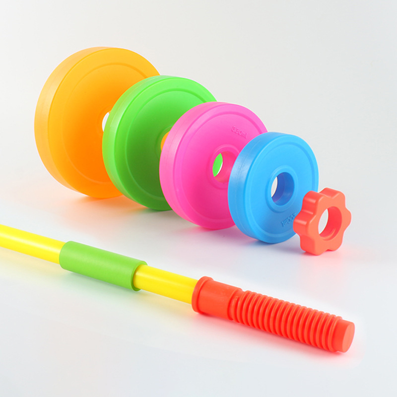 Kids Outdoor Toys B&Q - Kinder-Hantel-Sportspielzeug mit Verstellbarem Gewicht, Hantel-Set für