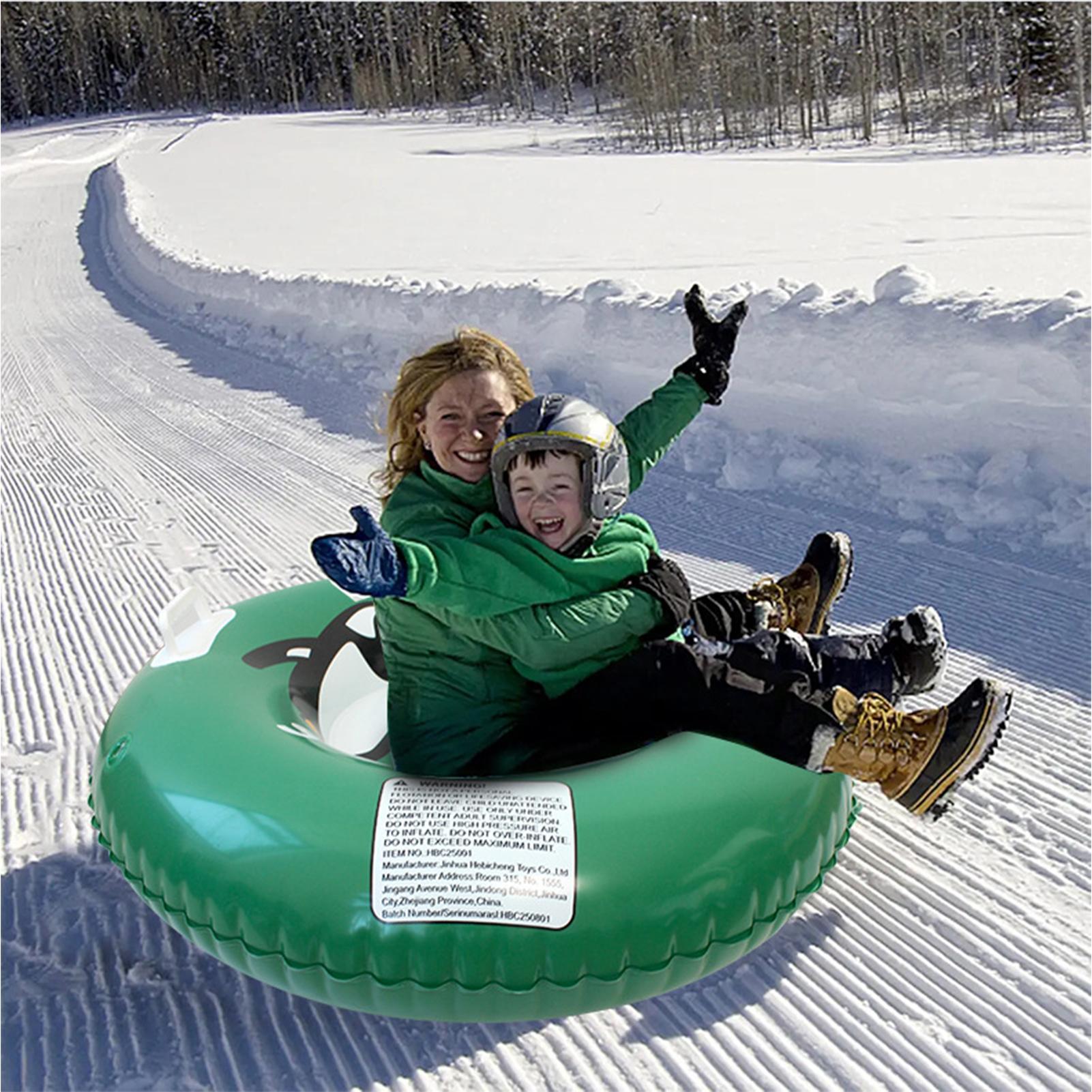 Kids Outdoor Youtube - Aufblasbarer Schneereifen, Verstärkter Robuster Schlitten mit