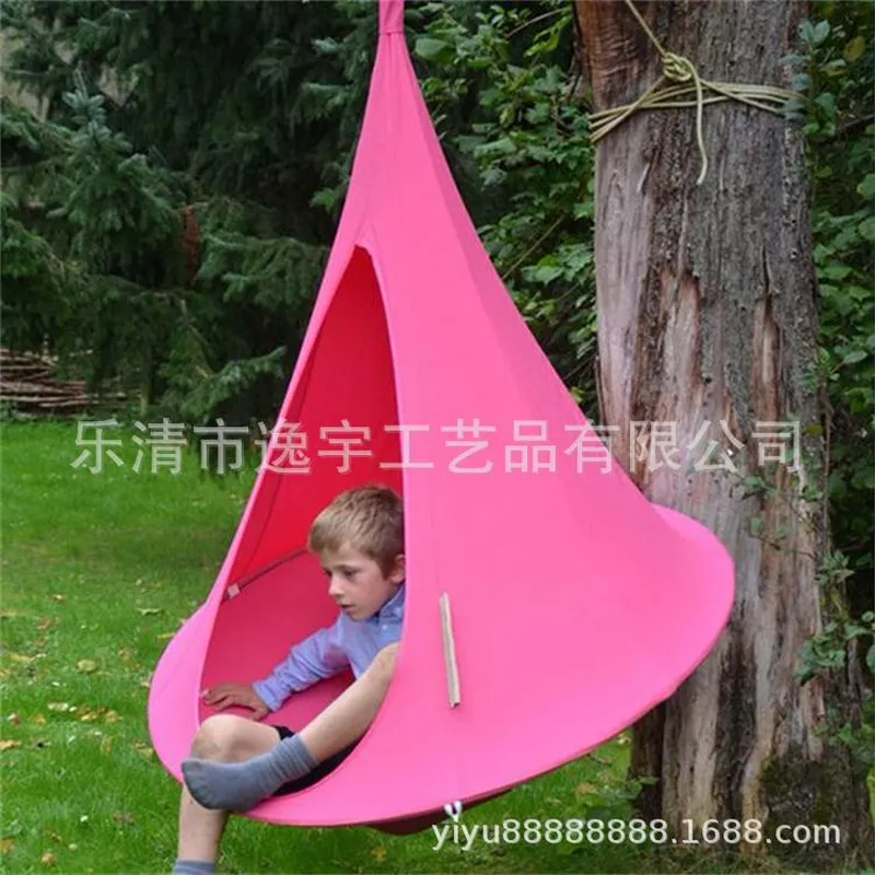 Kids Outdoor Hammock Chair - Outdoor-Baumzelt-Hängematte, Hängesessel für Balkon, Freizeit-Camping, tragbarer