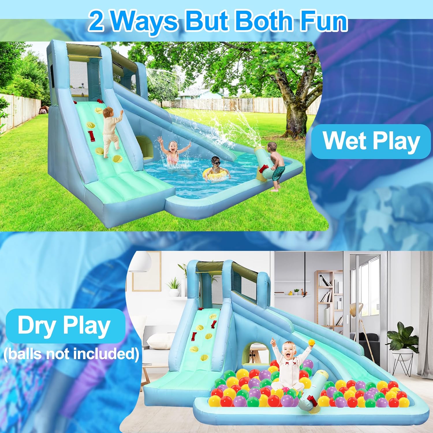 6-in-1 Aufblasbares Kinder-Hüp – Kids Outdoor Park Bewertung und Preis
