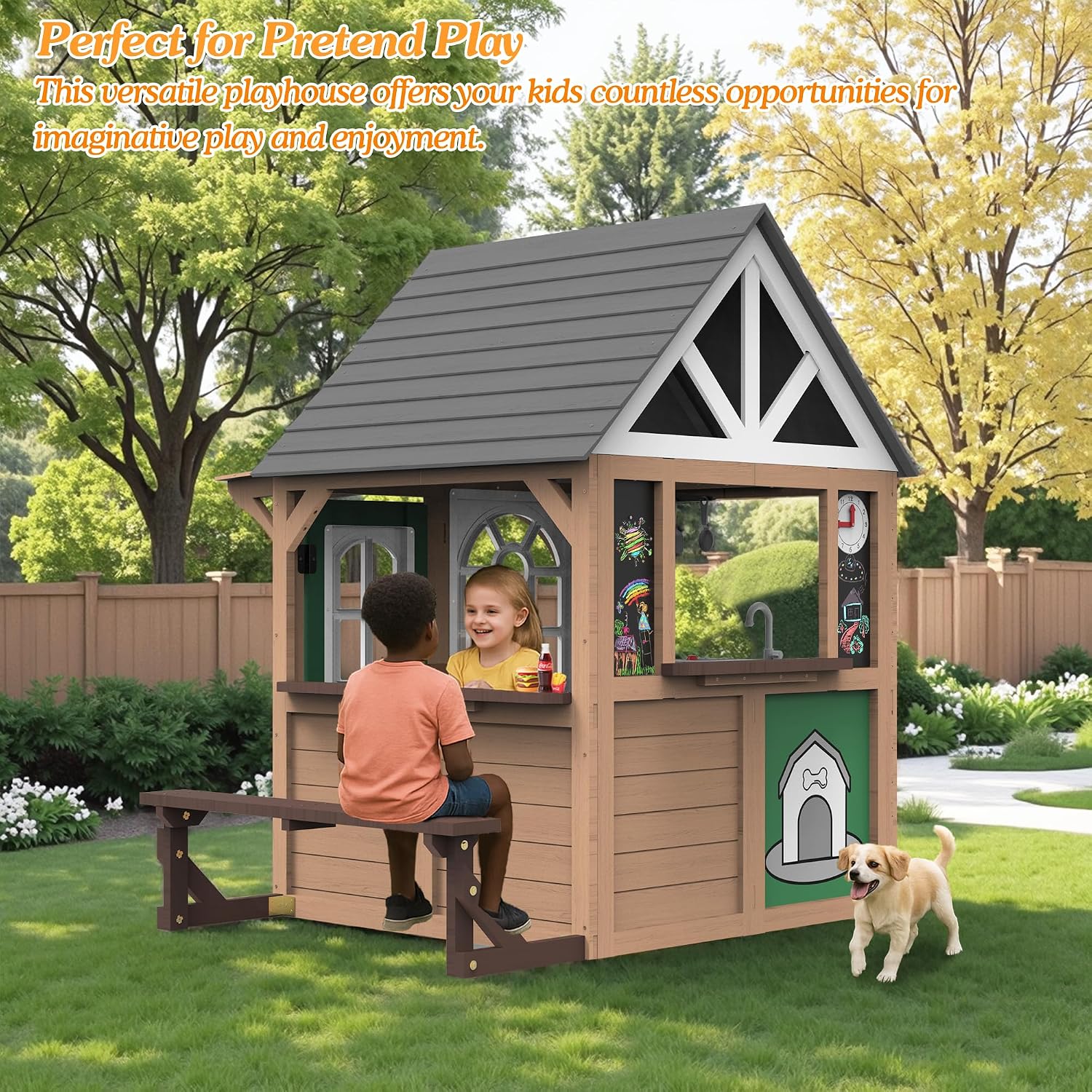 Seizeen Outdoor-Spielhaus für  – Kids Outdoor Kitchen Bewertung und Preis
