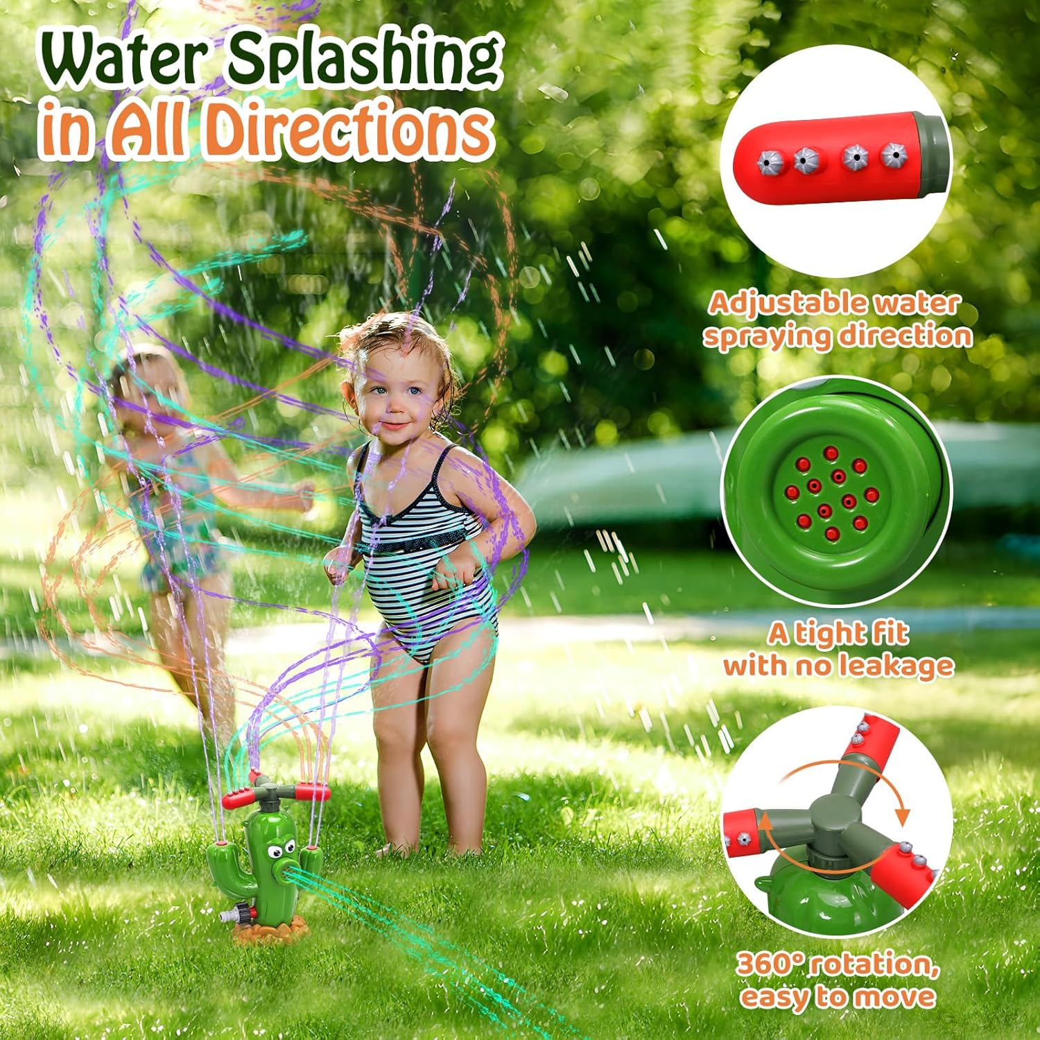 Wassersprühspielzeug Kaktus-Sp – Kids Outdoor Yard Bewertung und Preis