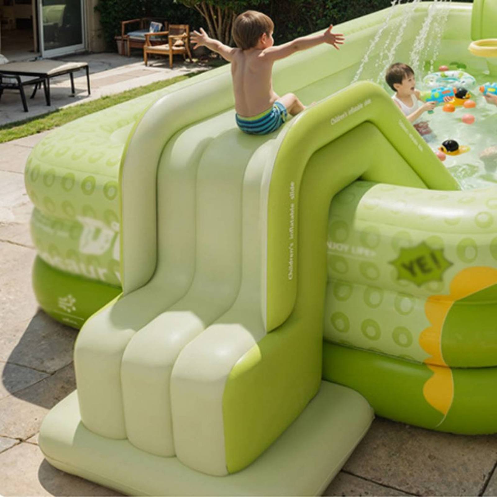 Aufblasbare Poolrutsche Faltba – Kids Outdoor Park Bewertung und Preis