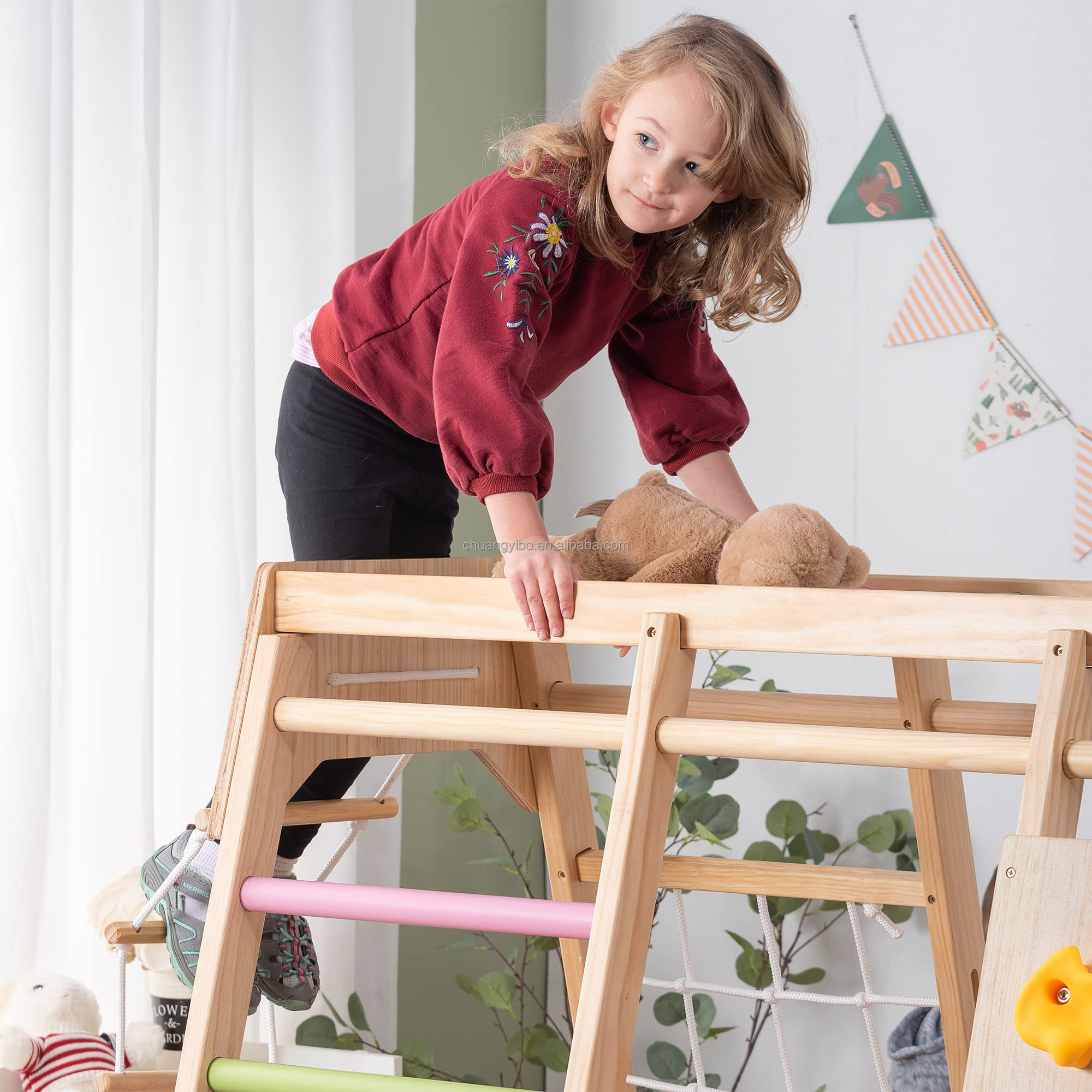 Kletterwände für Vergnügungspa – Kids Outdoor Park Bewertung und Preis