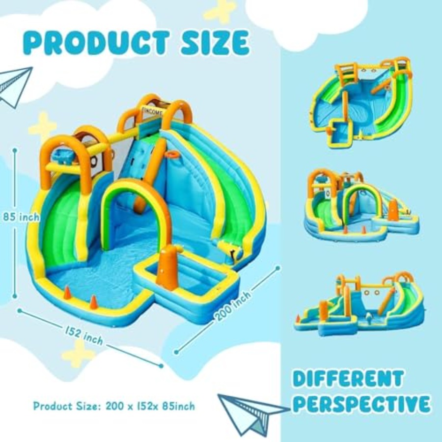 Aufblasbarer Wasserrutschenpar – Kids Outdoor Park Bewertung und Preis