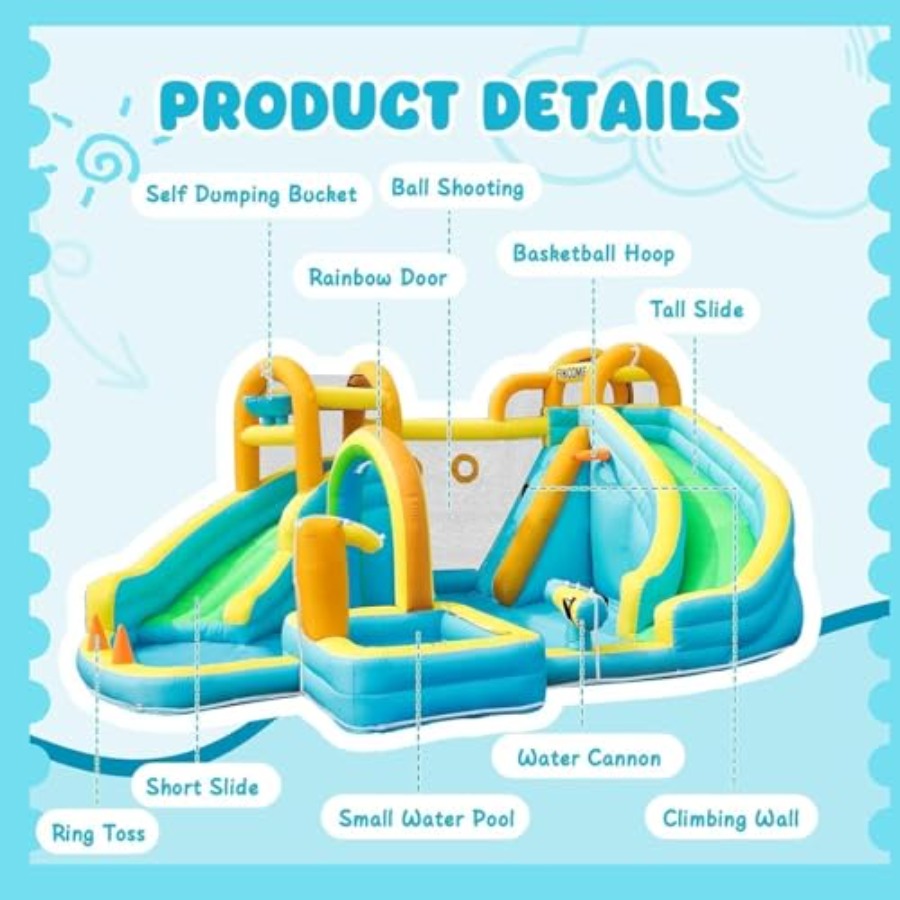 Aufblasbarer Wasserrutschenpar – Kids Outdoor Park Bewertung und Preis