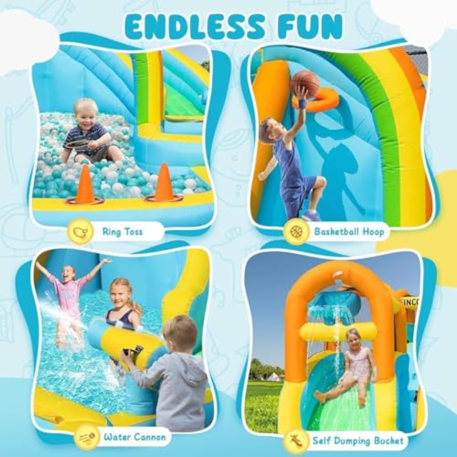Aufblasbarer Wasserrutschenpar – Kids Outdoor Park Bewertung und Preis