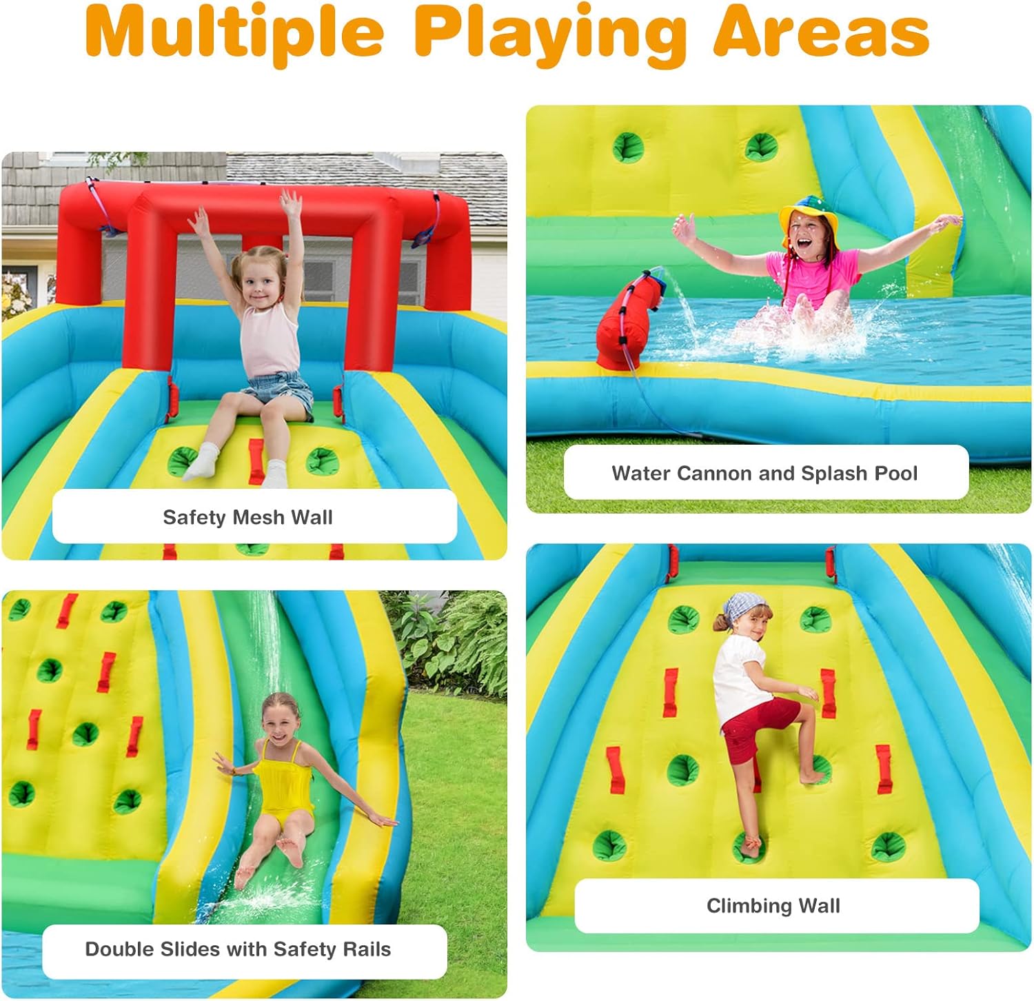 Riesige aufblasbare Wasserruts – Kids Outdoor Park Bewertung und Preis