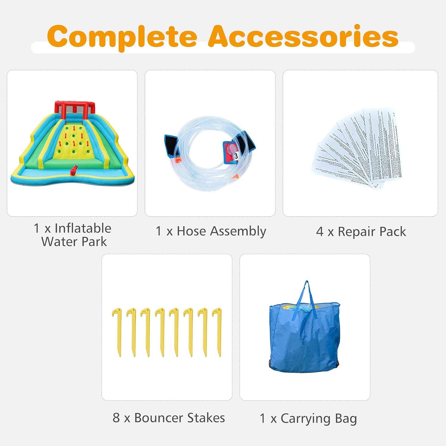 Riesige aufblasbare Wasserruts – Kids Outdoor Park Bewertung und Preis