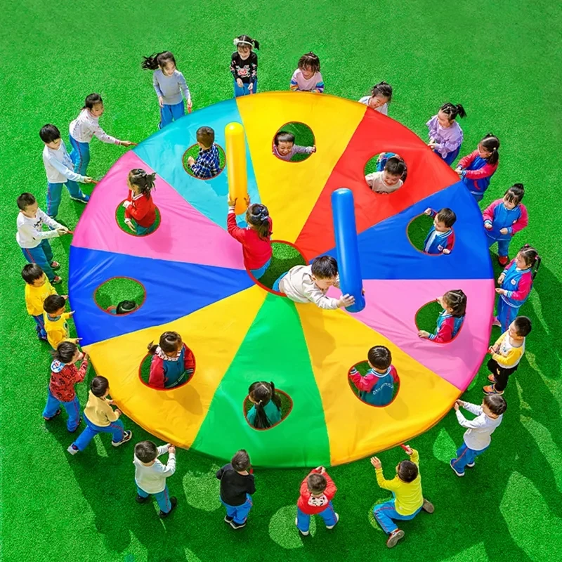 Regenbogen-Fallschirm-Knocks-G – Kids Outdoor Games For Party Bewertung und Preis