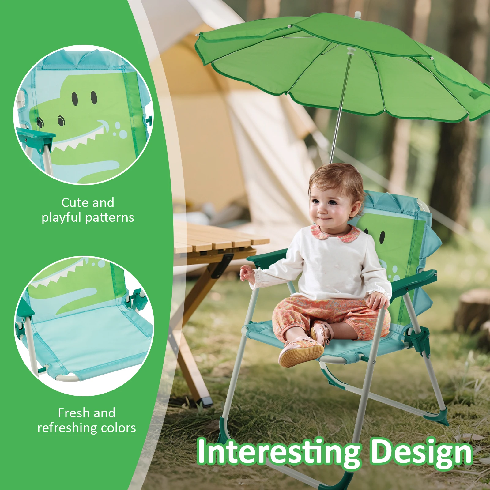 Klappbarer Strandstuhl für Kin – Kids Outdoor Umbrella Chair Bewertung und Preis