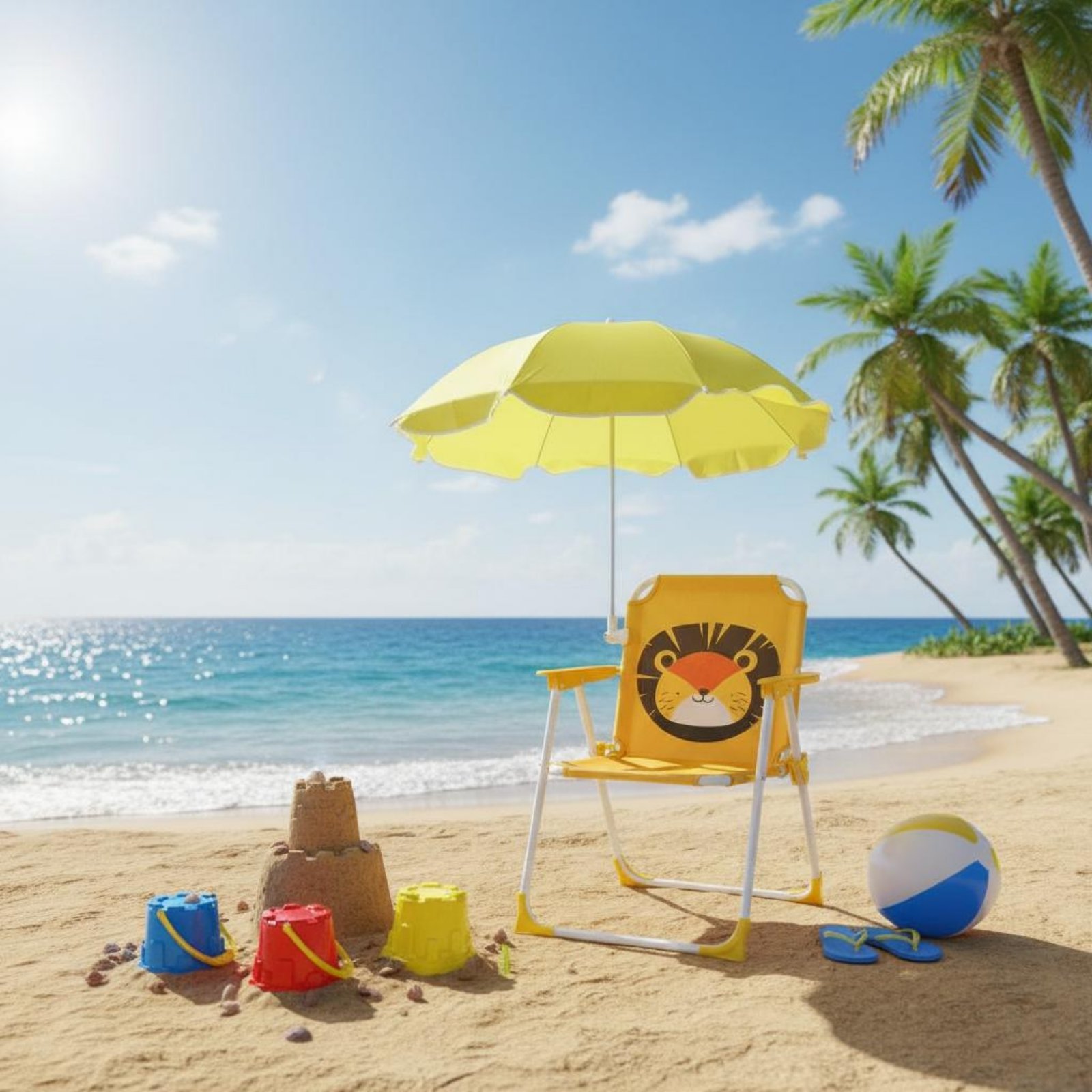 Kinder-Strandstuhl mit Sonnens – Kids Outdoor Umbrella Chair Bewertung und Preis