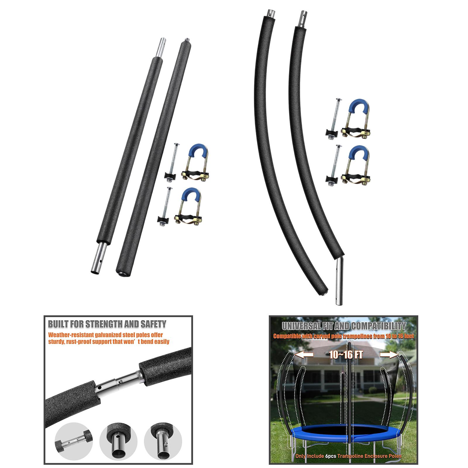 Zweiteilige Trampolin-Stangen  – Kids Outdoor Yard Bewertung und Preis