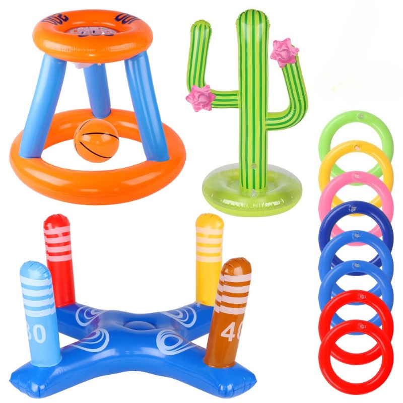 Aufblasbares Kaktus-Ringwurfsp – Kids Outdoor Games For Party Bewertung und Preis