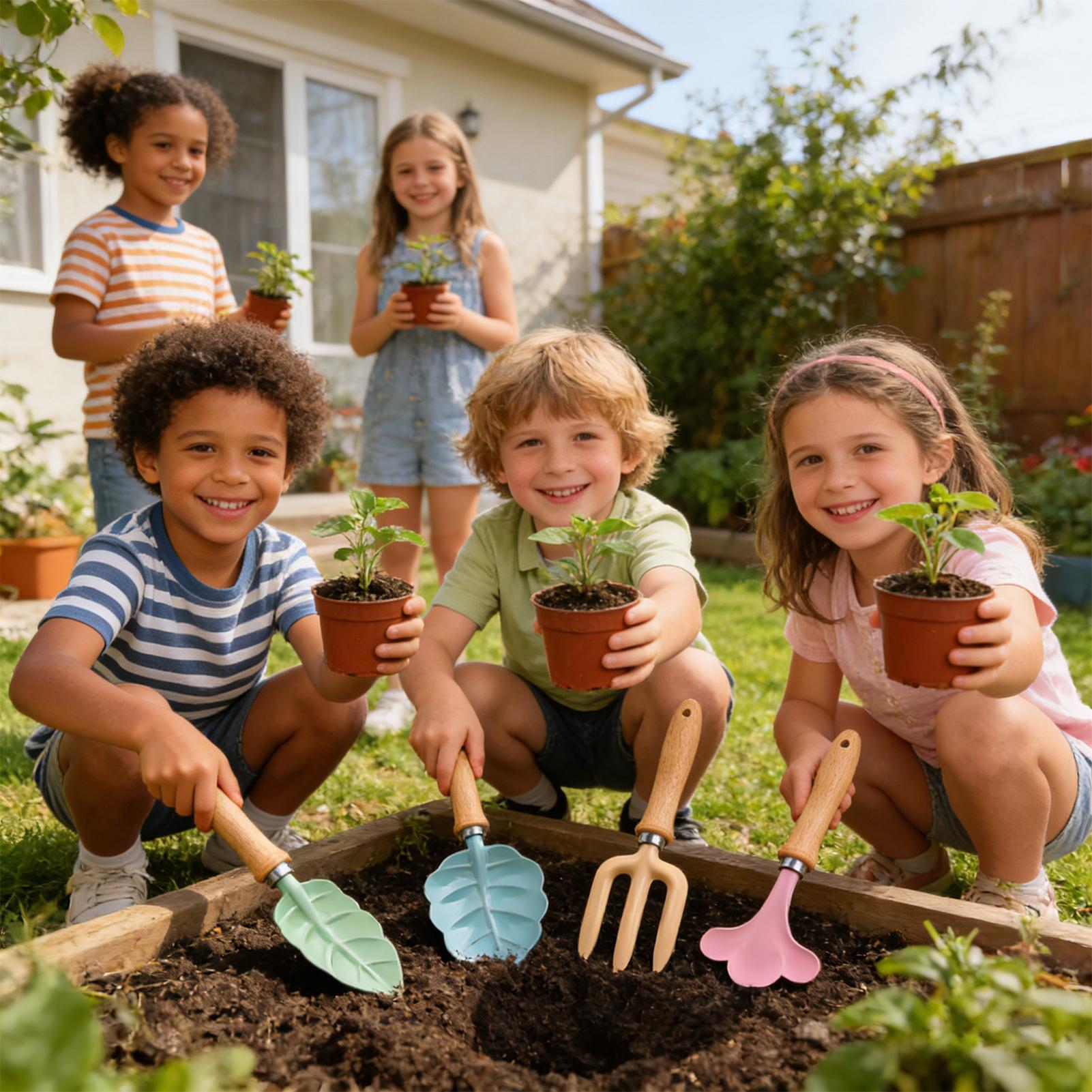 Gartenset für Kinder, 4-teilig – Kids Outdoor Yard Bewertung und Preis