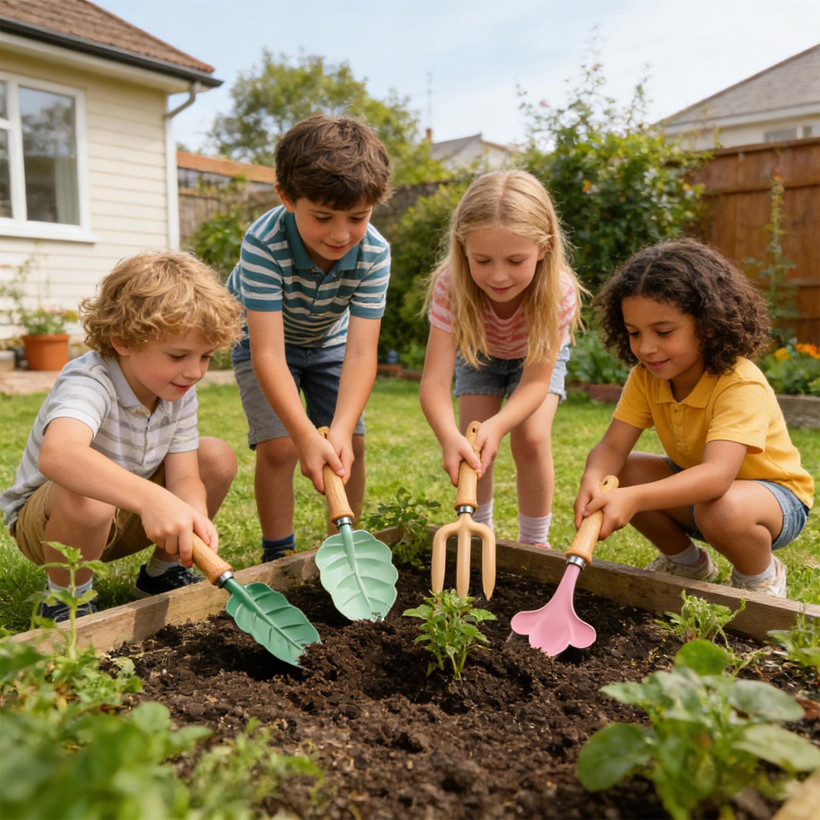 Gartenset für Kinder, 4-teilig – Kids Outdoor Yard Bewertung und Preis