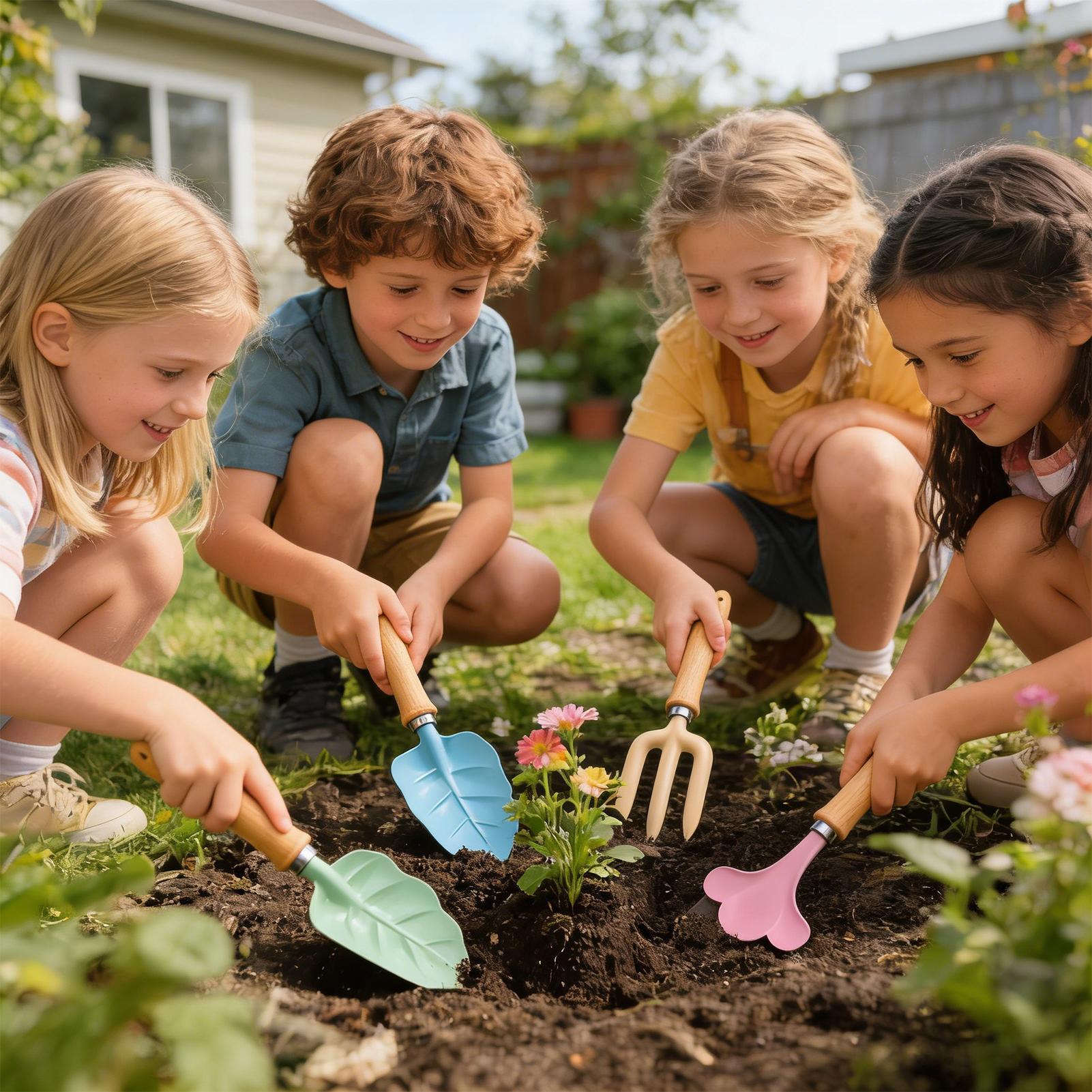 Gartenset für Kinder, 4-teilig – Kids Outdoor Yard Bewertung und Preis