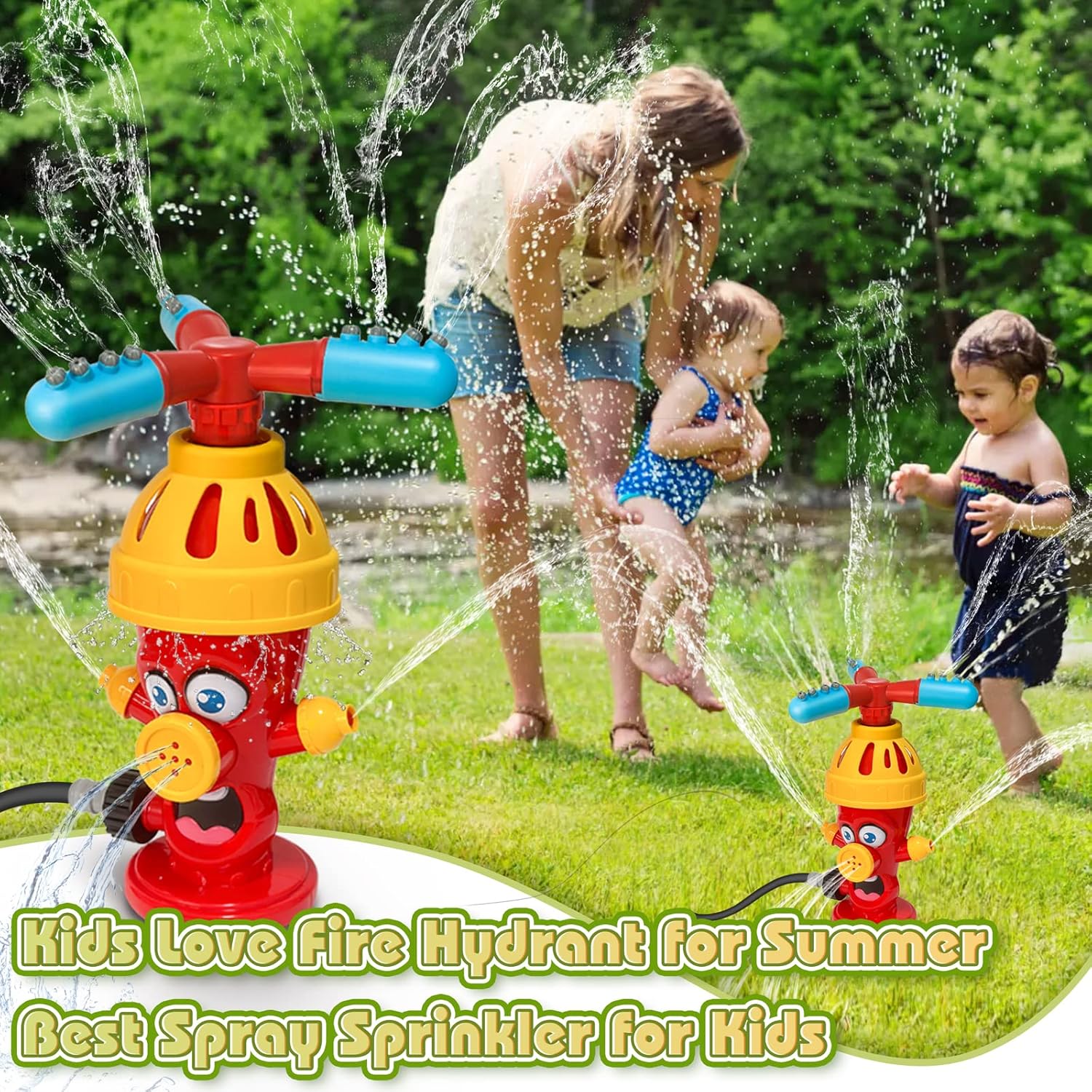 Hydrant-Sprinkler-Wasserspielz – Kids Outdoor Yard Bewertung und Preis