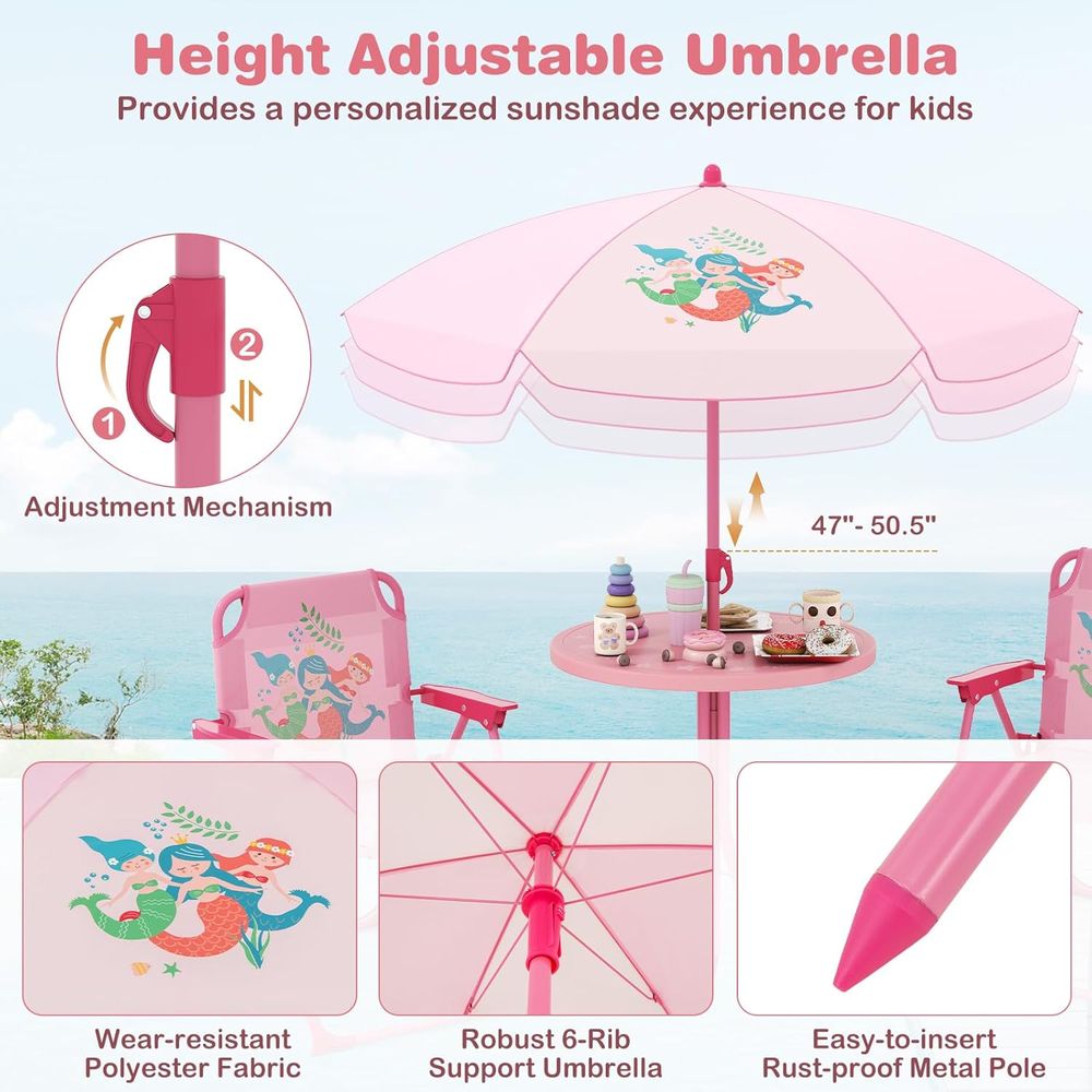 Kinder-Picknicktisch, Kinder-A – Kids Outdoor Umbrella Chair Bewertung und Preis