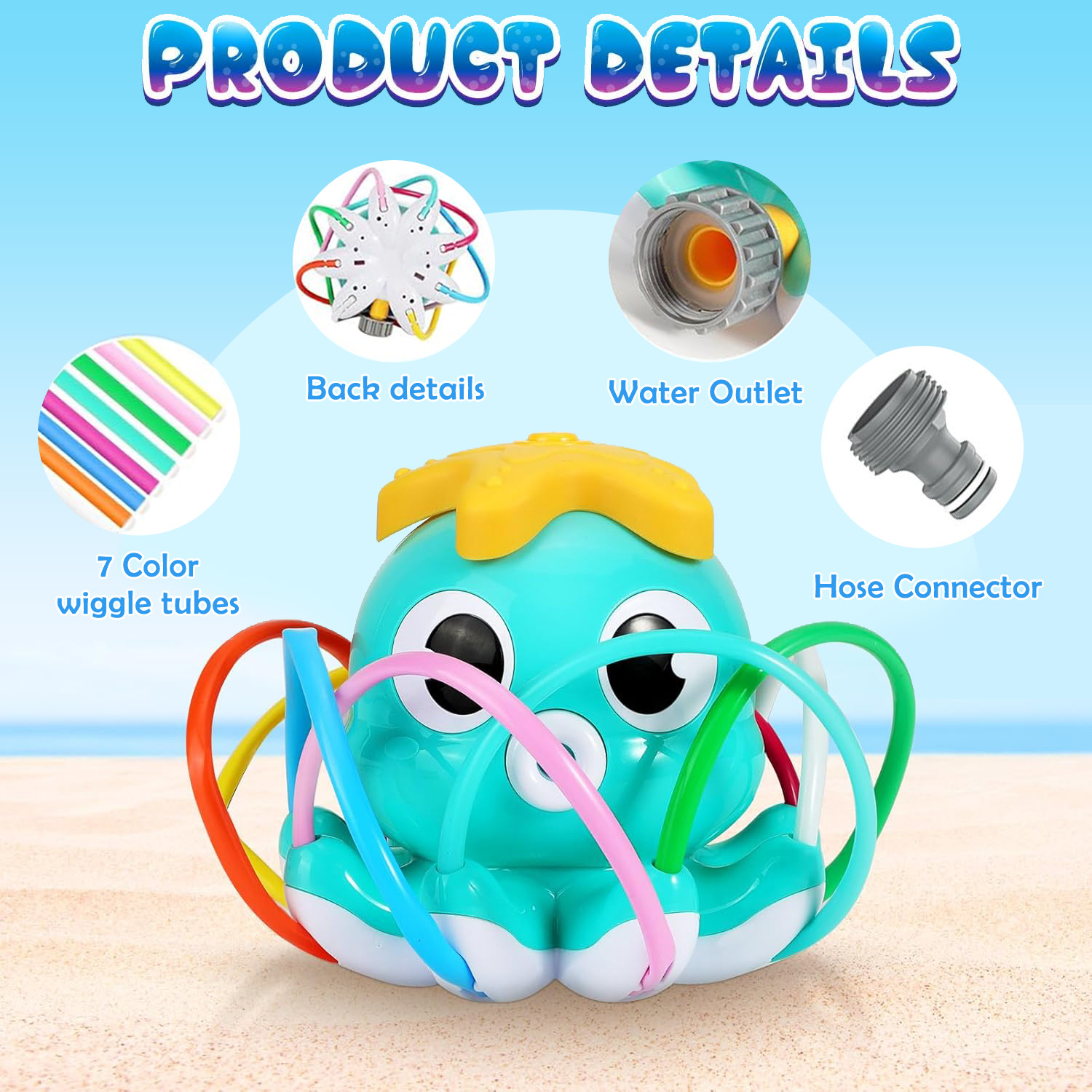 Octopus Sprinkler Wasserspray  – Kids Outdoor Yard Bewertung und Preis