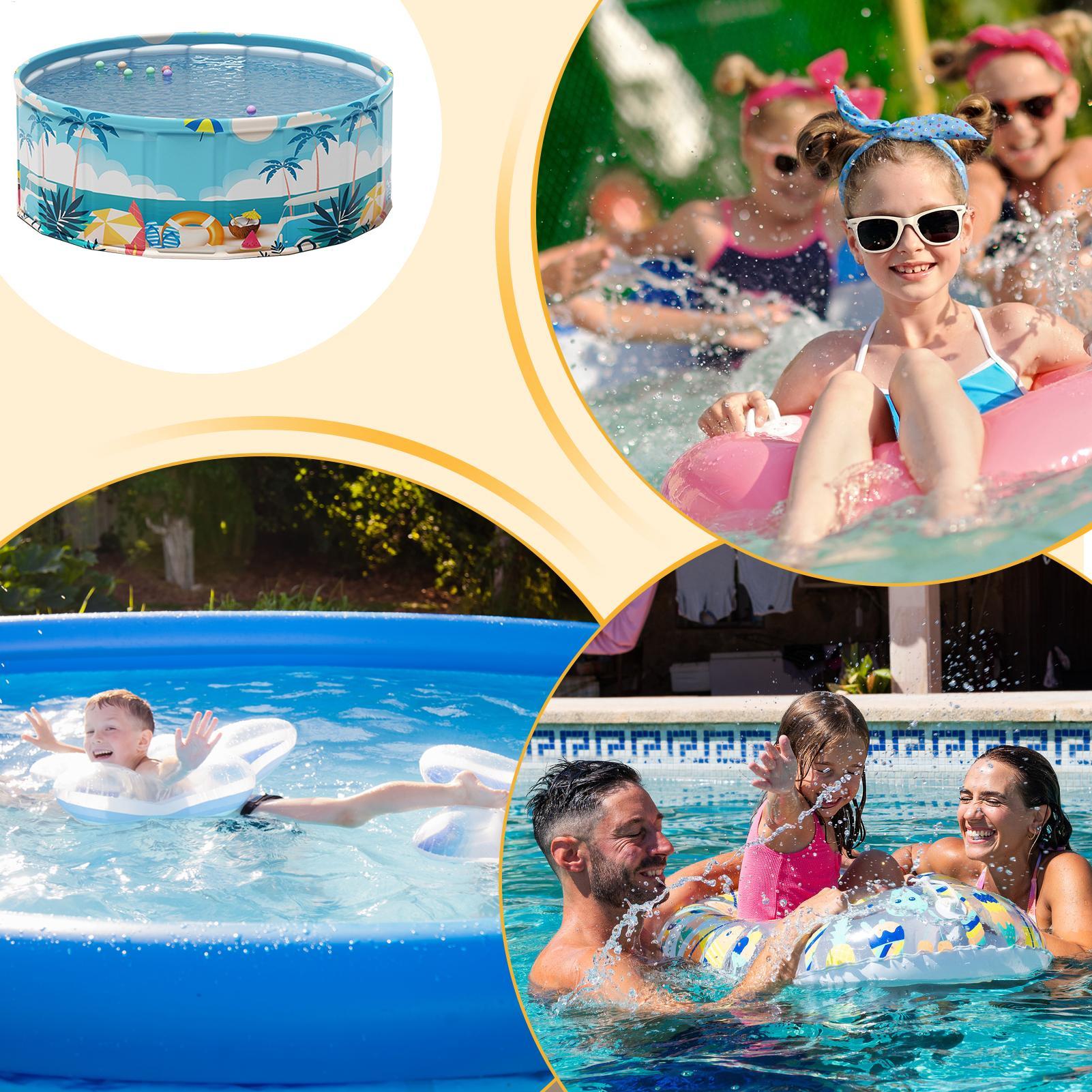 Faltbarer Kinderpool, faltbare – Kids Outdoor Yard Bewertung und Preis