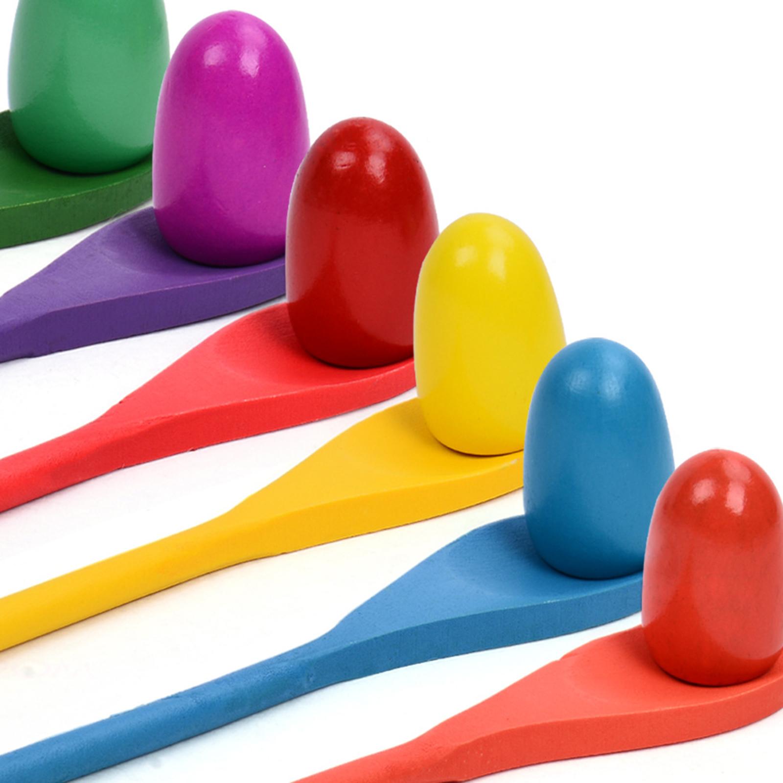 6-teiliges Eierlöffel-Rennspie – Kids Outdoor Yard Bewertung und Preis