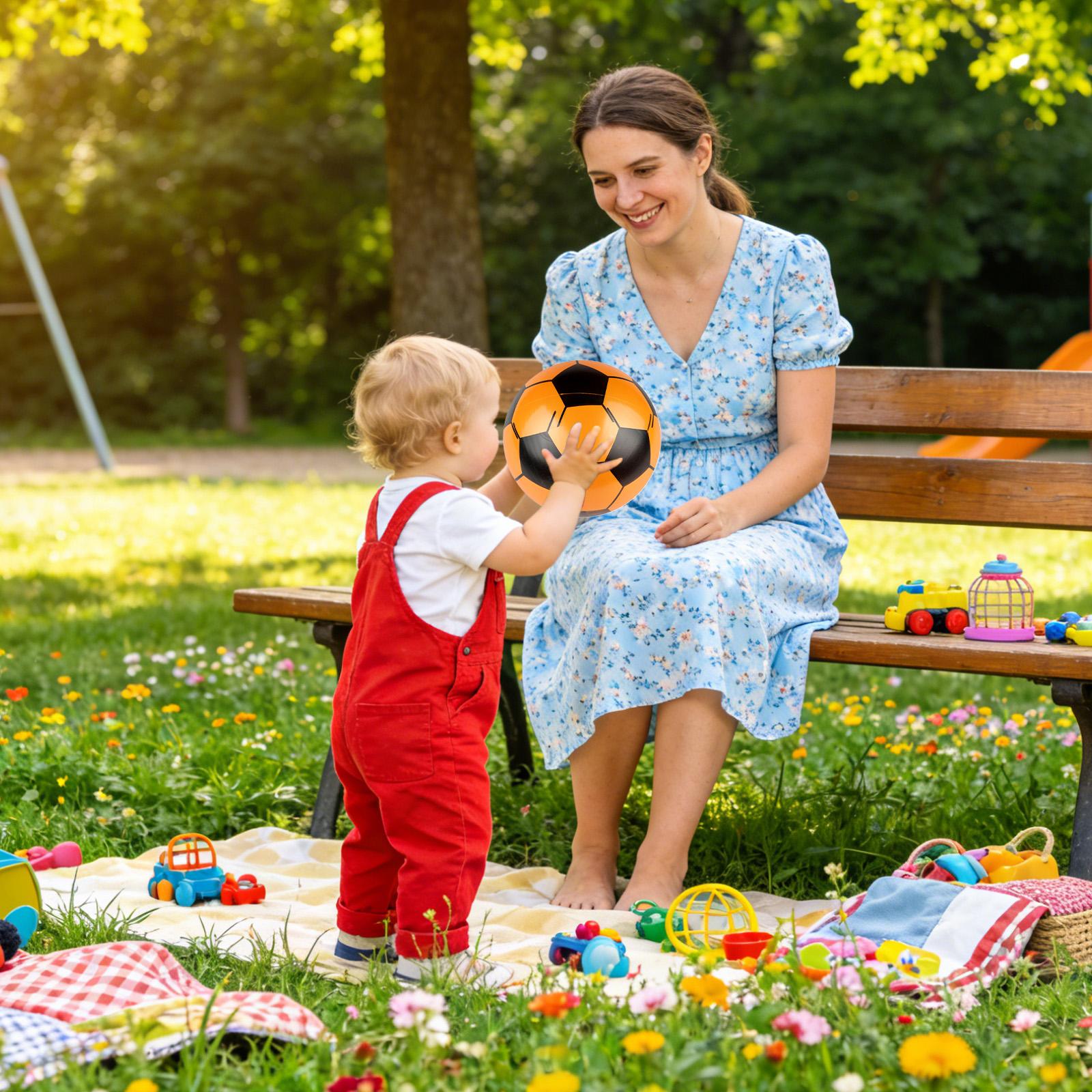 Aufblasbarer Fußball, 6-teilig – Kids Outdoor Yard Bewertung und Preis
